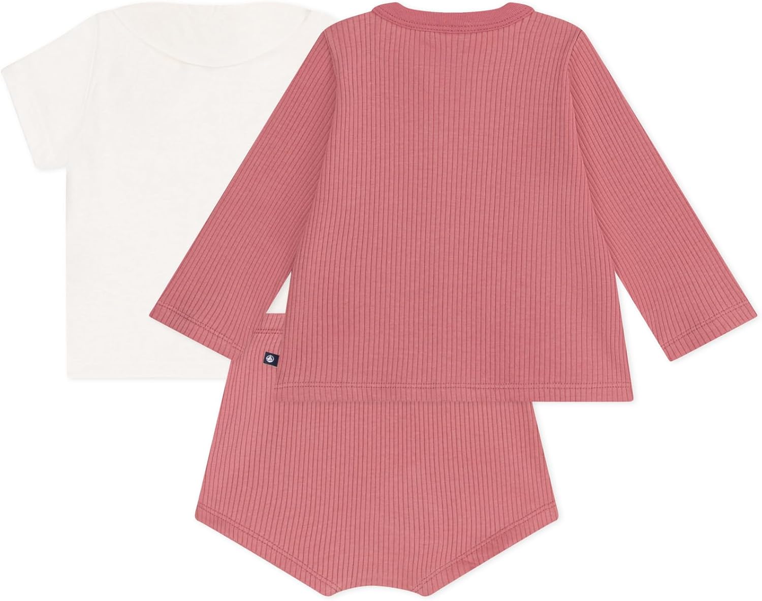 Thumbnail 1 de Petit Bateau Ensemble 3 Pièces Bébé Fille – coton et col brodé
