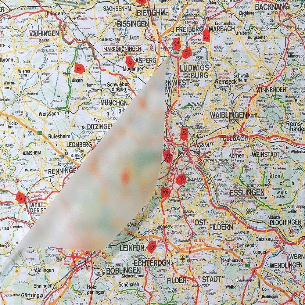 Thumbnail 1 de d-c-fix film pour fenêtre anti-regard Clair comme de l’eau de roche Scintillant (67,5 cm x 2 m) – film adhésif occultant décoratif