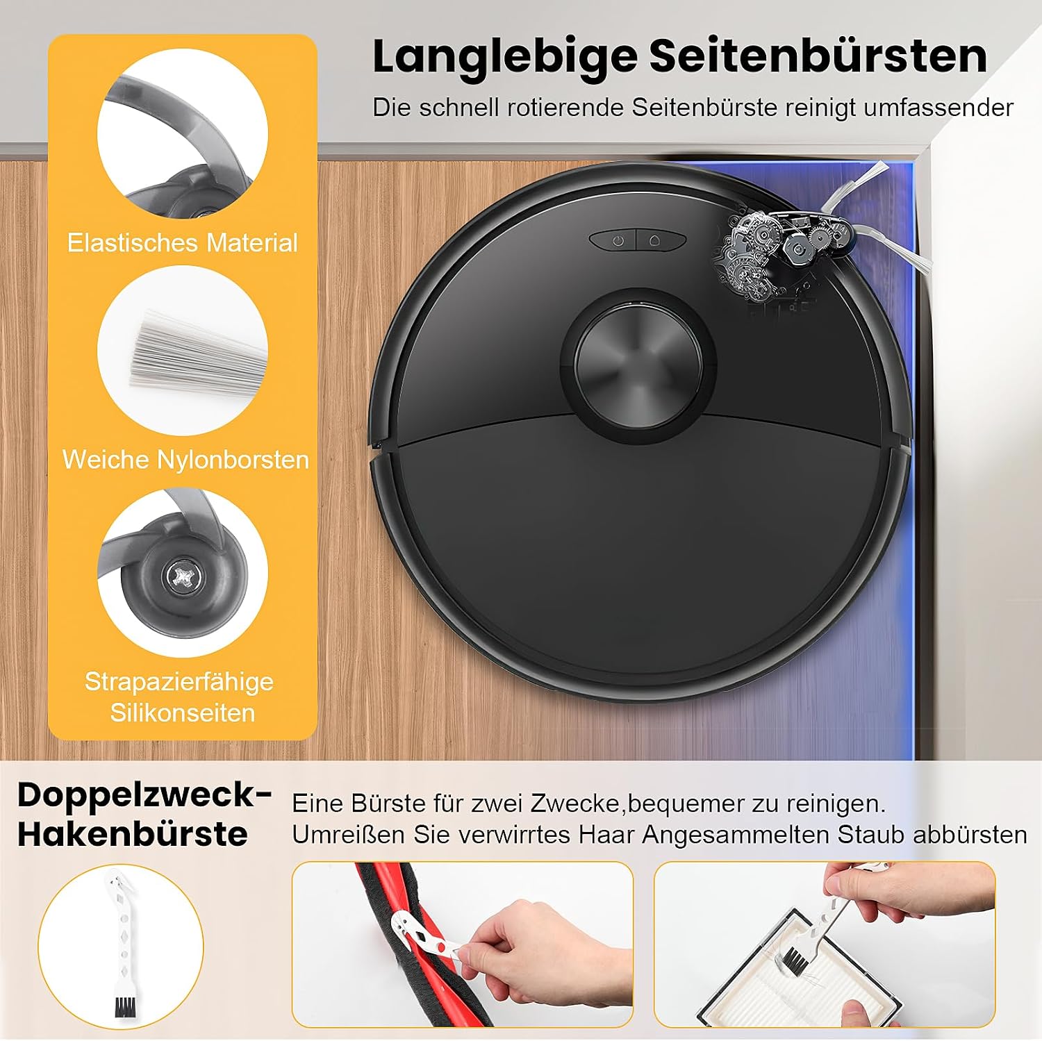 Detalle de Zubehörset Roborock Q10 S5 15 Teile đ§č