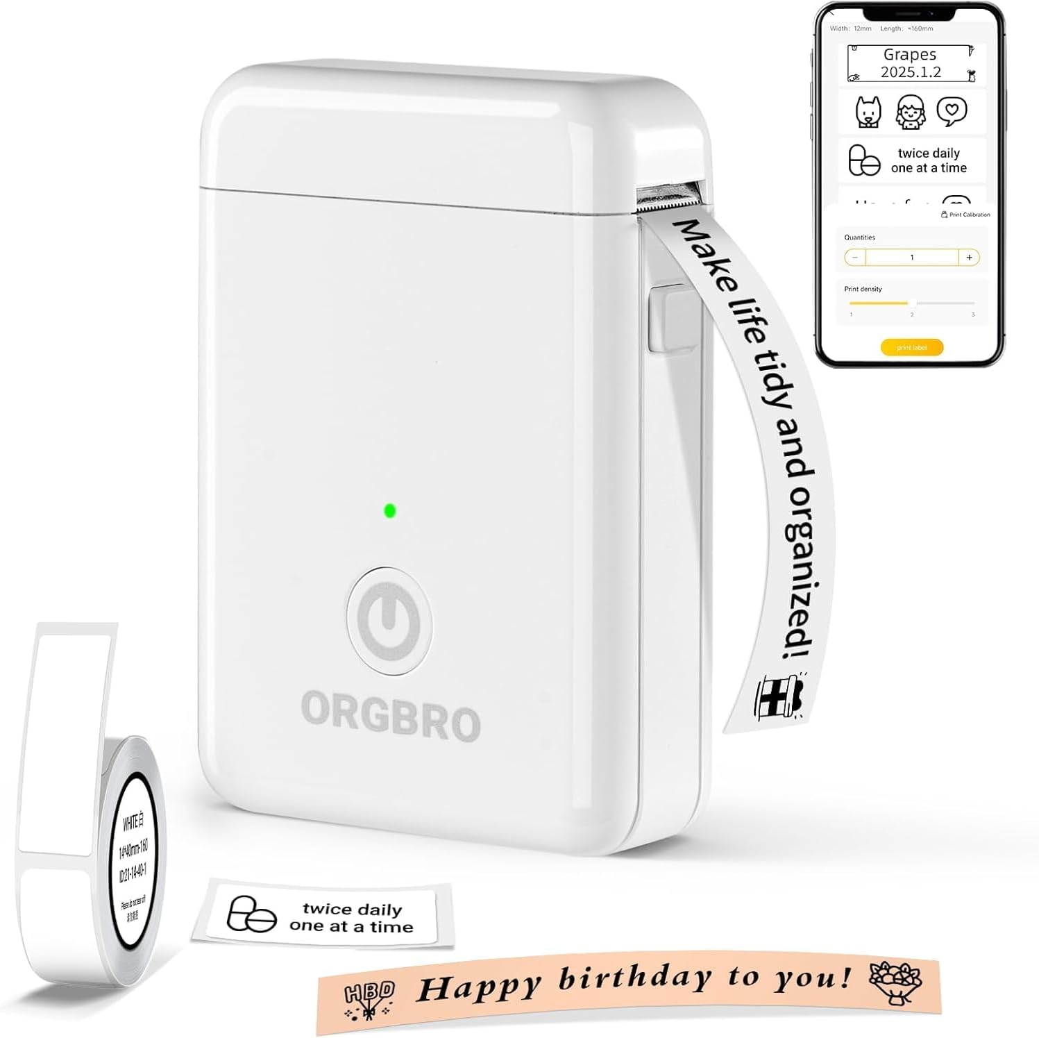 Detalle de ORGBRO X1 Etichettatrice Termica Portatile 2000mAh