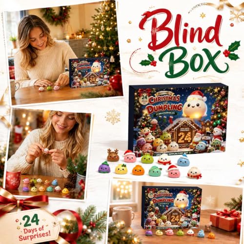 Thumbnail 4 de Squishy Adventskalender 2026 von GONGXIFC – Dumpling Squishy Weihnachtskalender B