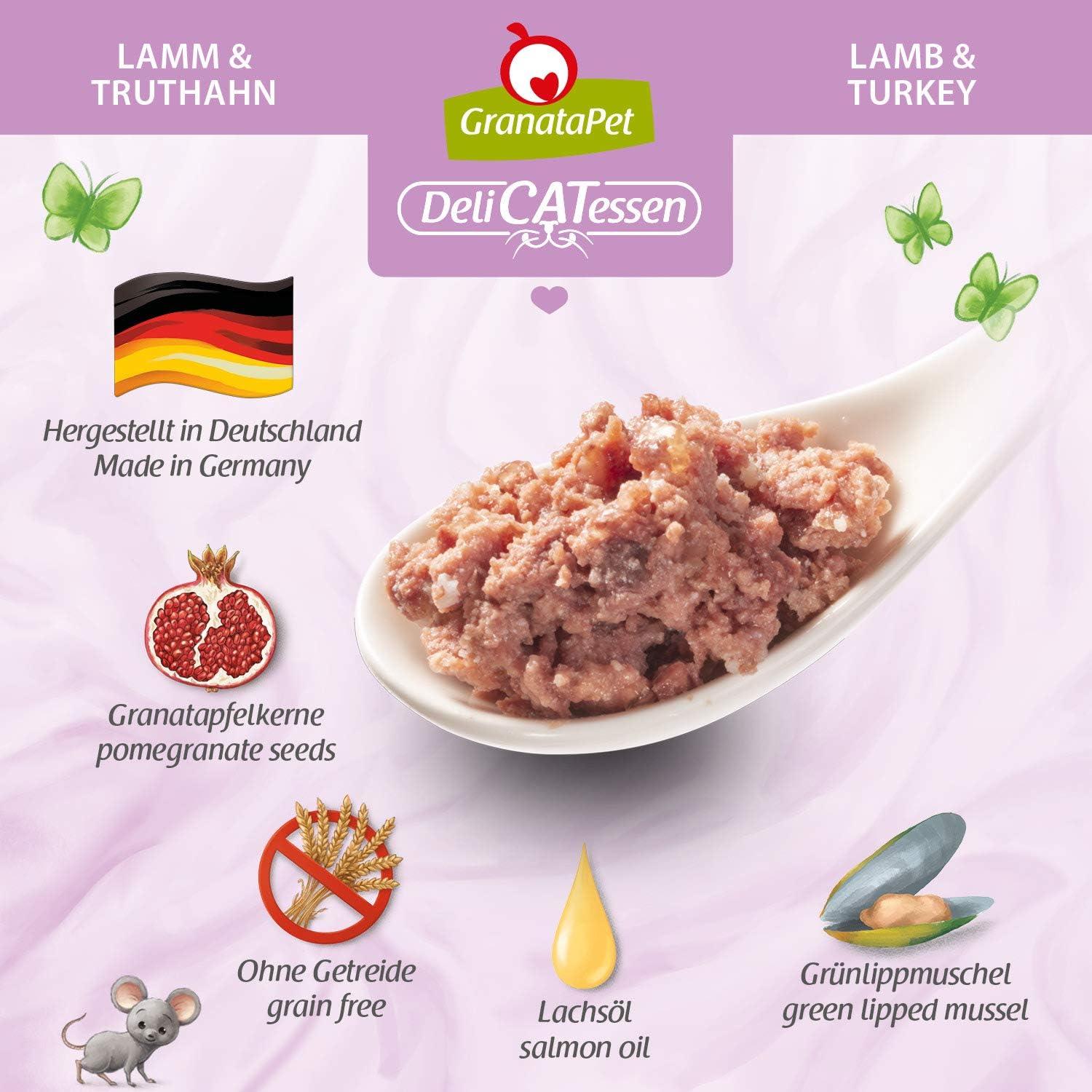 Thumbnail 2 de GranataPet DeliCatessen Lamm & Truthahn – Nassfutter für Katzen, grain-free, 6 x 85 g