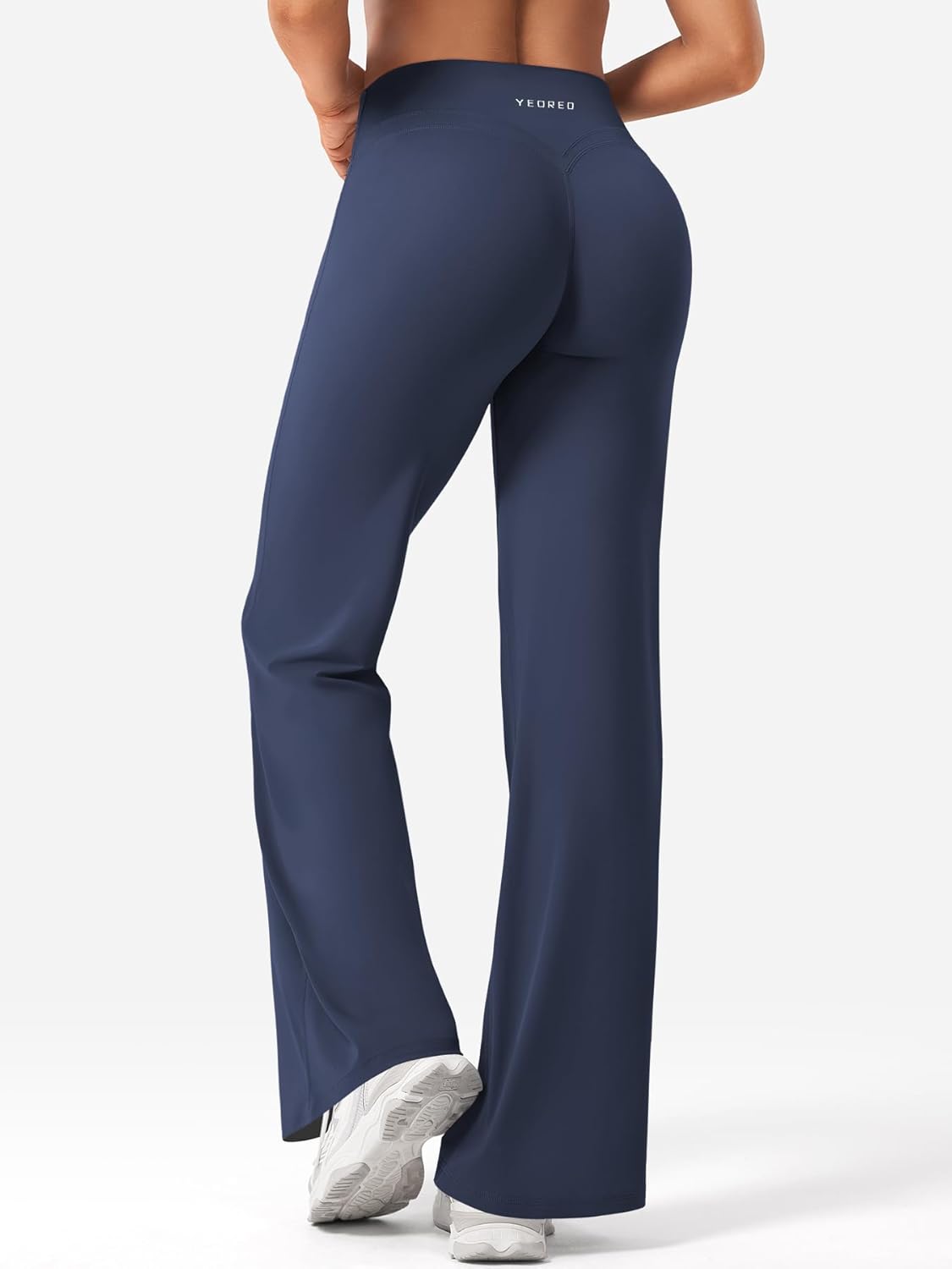 Thumbnail 3 de YEOREO Straight Leggings Damen Invisible Scrunch – Hohe Taille, Nahtlos, Weites Bein