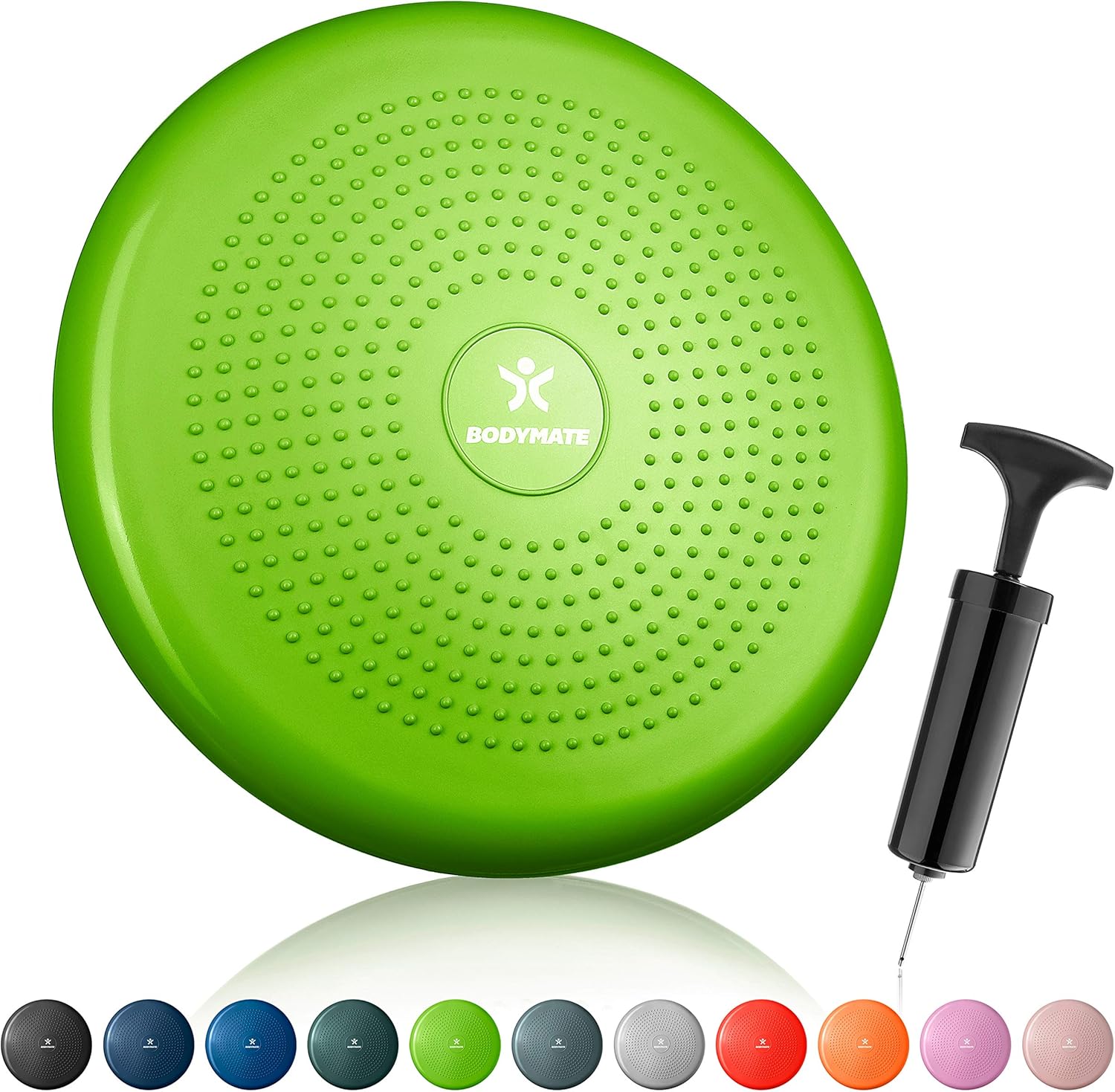 Thumbnail 1 de BODYMATE Balance-Kissen mit Pumpe (Ø 34 cm) – propriozeptives Instabilitätskissen für Core- und Rückentraining