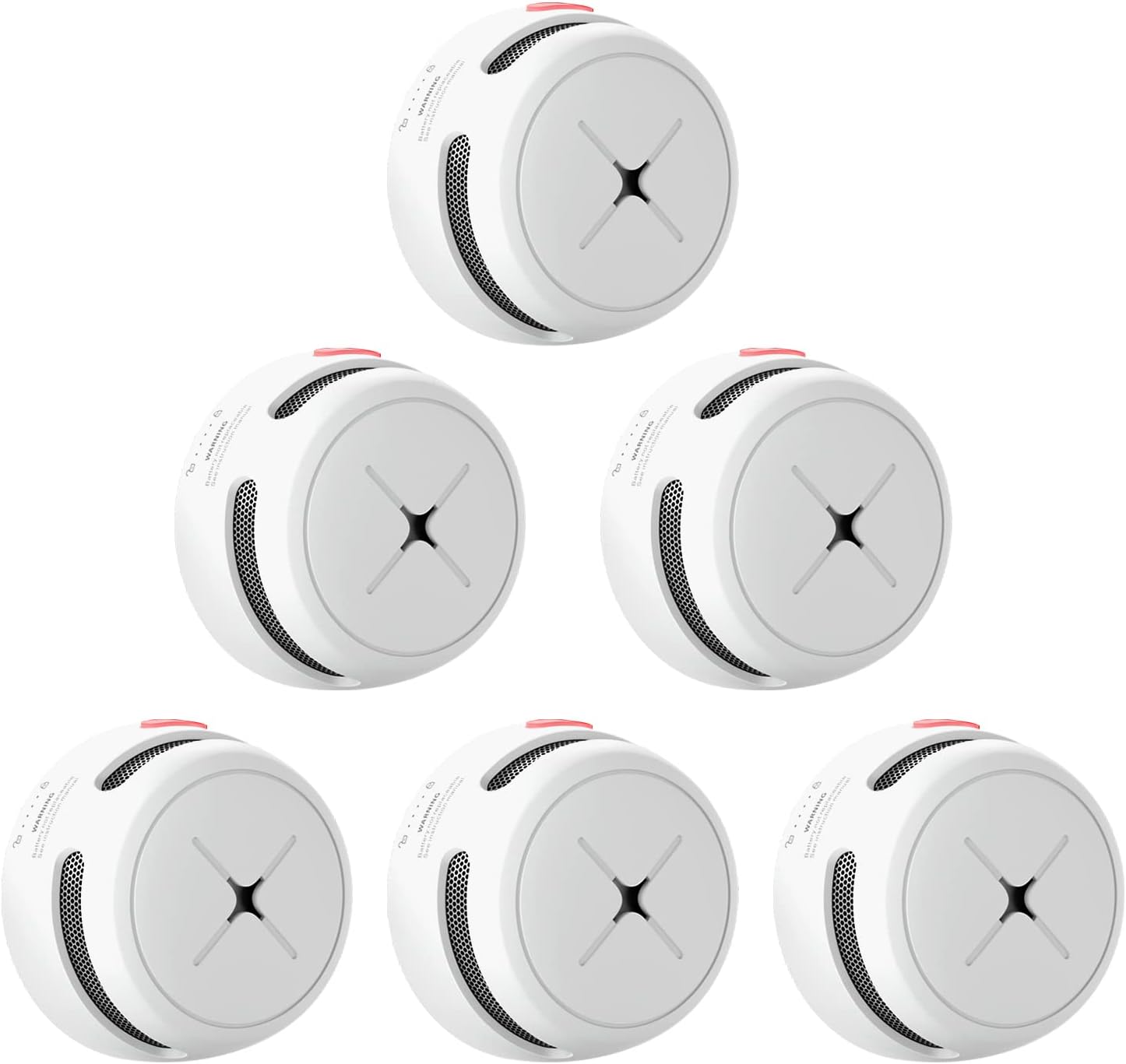 Detalle de AEGISLINK S500 Rauchmelder 6er-Set mit 10-Jahres-Batterie und Photoelektrik