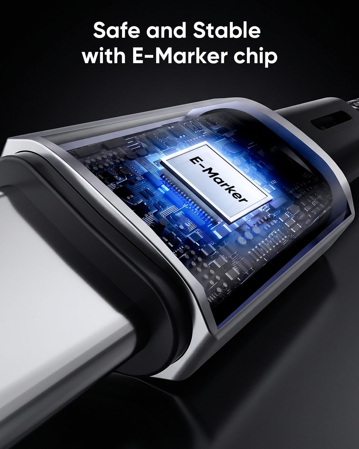Thumbnail 6 de Kuulaa Magnetisches USB-C Kabel 100W – 1 m, magnetisch, selbstwickelnd, PD 3.0