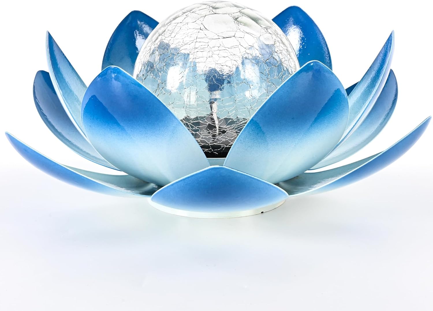 Thumbnail 6 de GIGALUMI Solar Lotus Lights Outdoor Garden Ornament (Blue)
