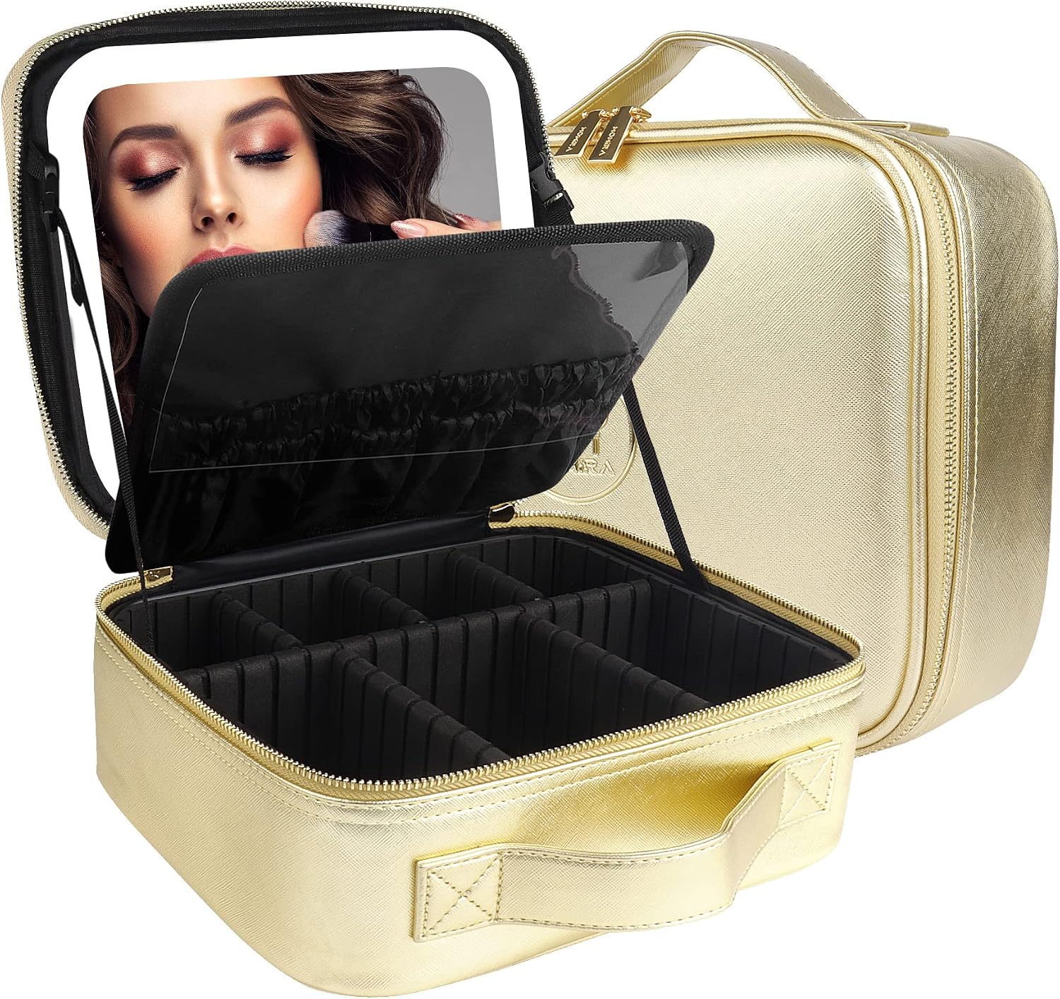 Detalle de MOMIRA Makeup Bag with Mirror and Light 2000mAh