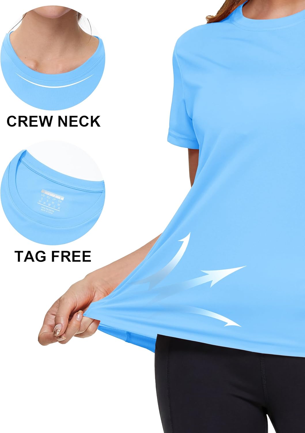 Detalle 2 de MAGCOMSEN Women's Workout Shirt Polyester