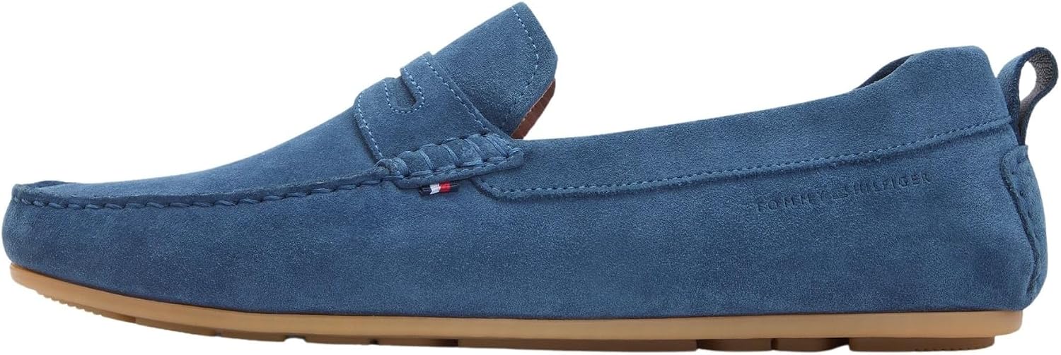Detalle de Tommy Hilfiger Herren Core Hilfiegr Suede Driver – Fahrerschuhe aus Leder