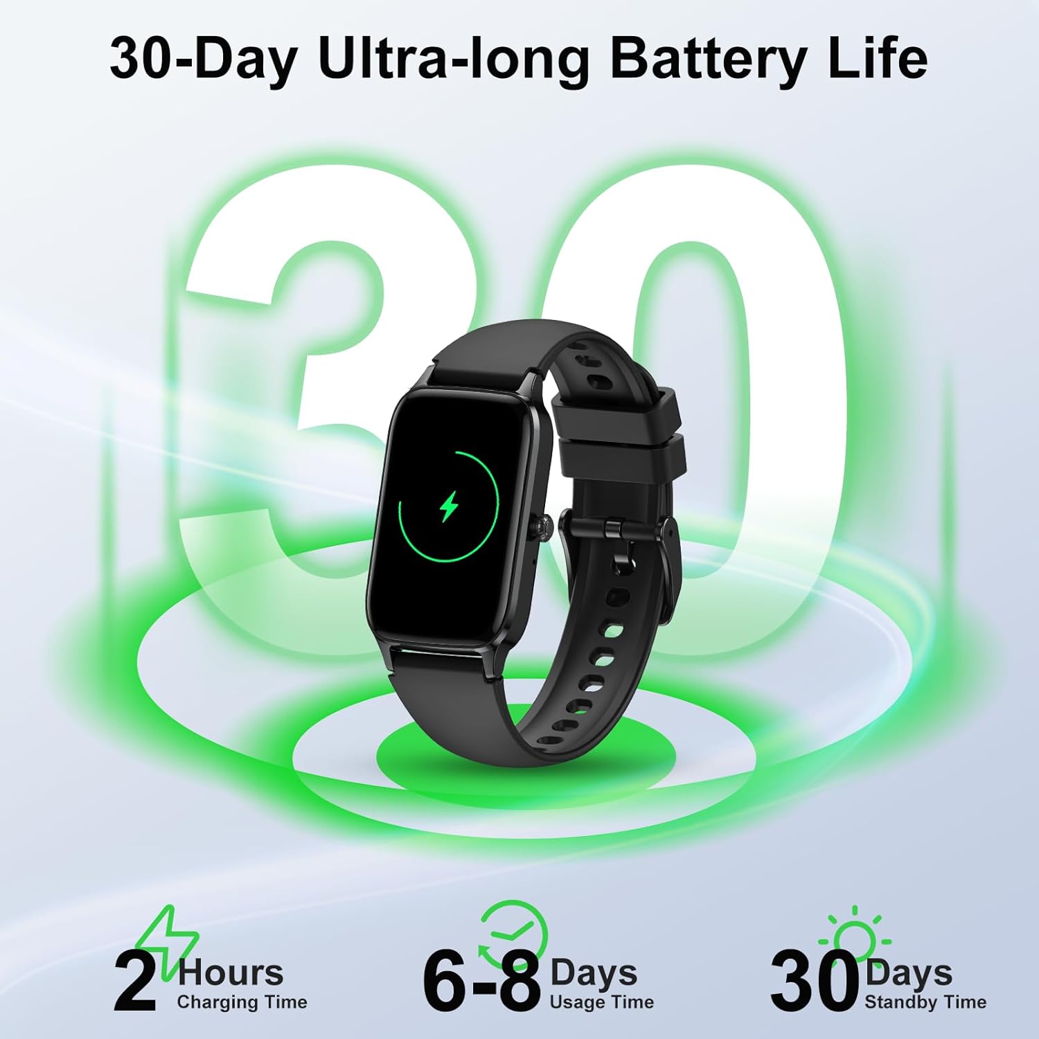 Detalle de Smart Watch for Men & Women with 1.57" TFT Touch Display, 110+ Sports Modes and IP68 Waterproofing