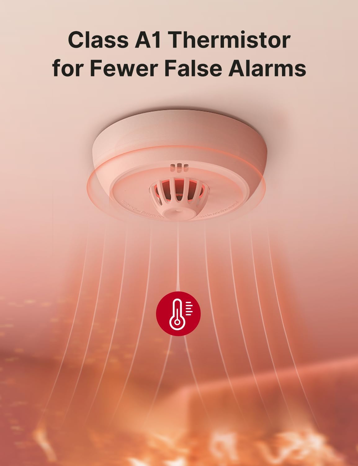 Detalle de X-Sense XH02 heat alarm with 10-year battery