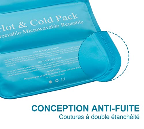 Thumbnail 4 de Comfytemp Poche de Glace Réutilisable 27x37cm avec Sangle – Thérapie Chaud/Froid pour Douleurs et Gonflements