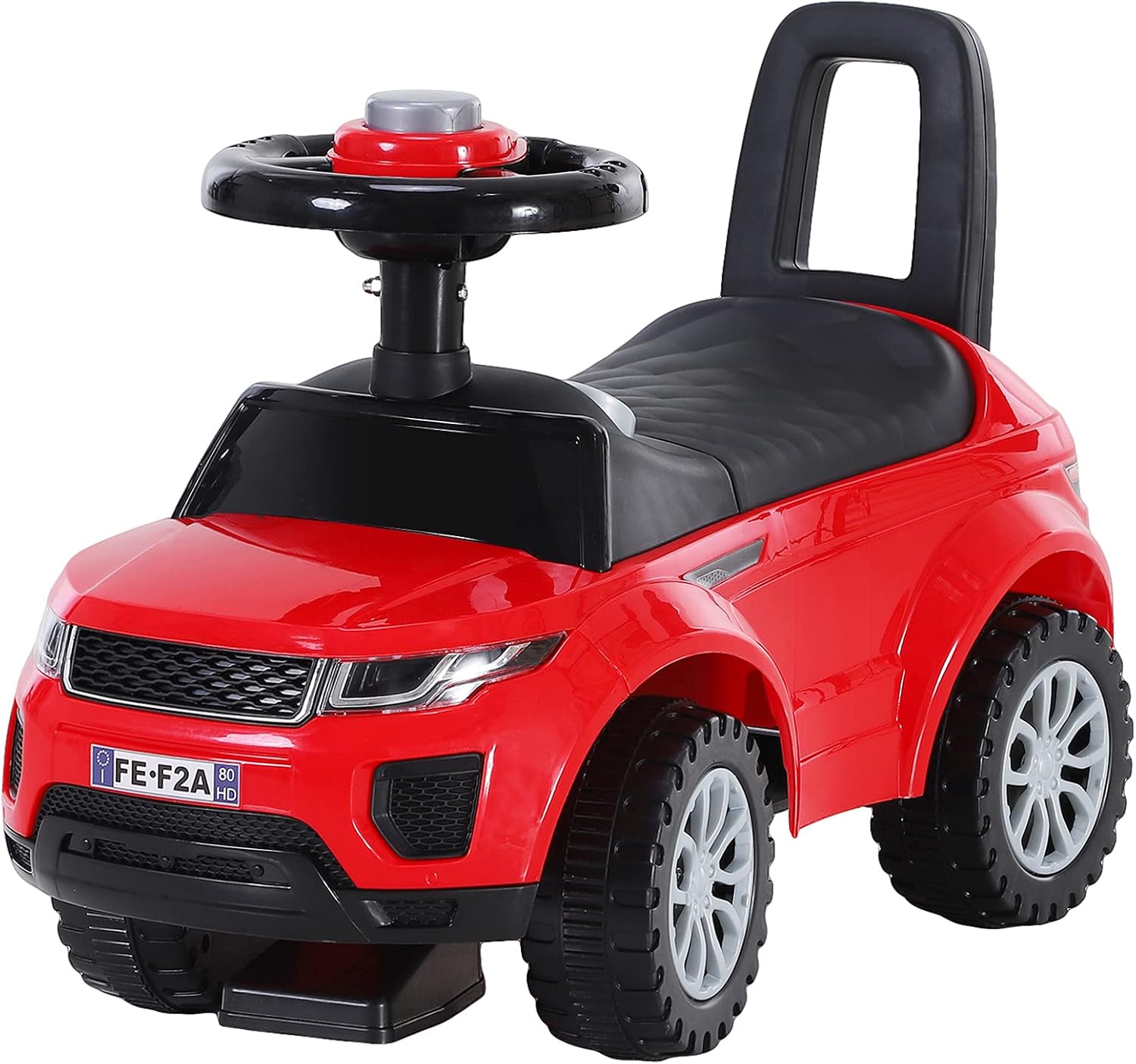 HOMCOM 3-in-1 Ride On Car for Toddlers (Foot-to-Floor) – Red