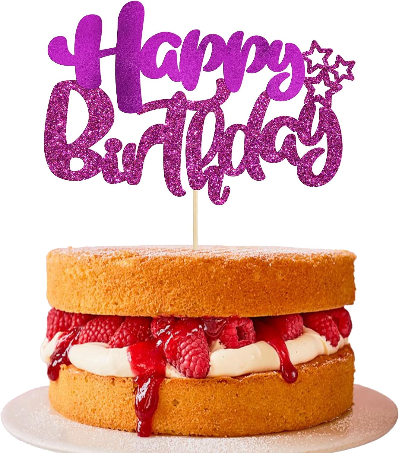 Detalle de Ephlyn Birthday Cake Topper Purple