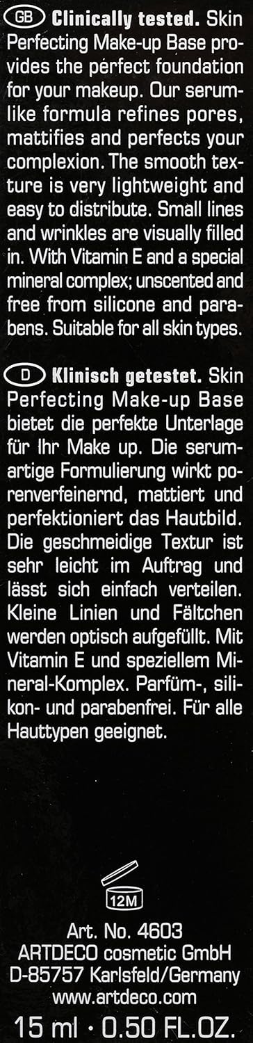 Detalle de ARTDECO Skin Perfecting Make-up Base – Grundierung, 15 ml