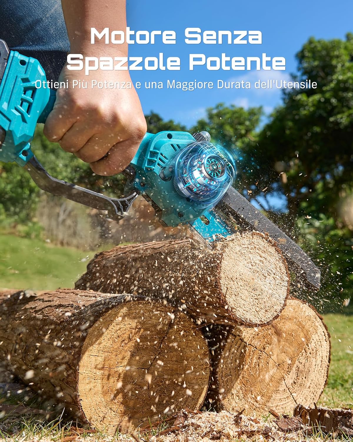 Detalle 2 de Seesii PS810 motosega telescopica 4,87 m 🌳