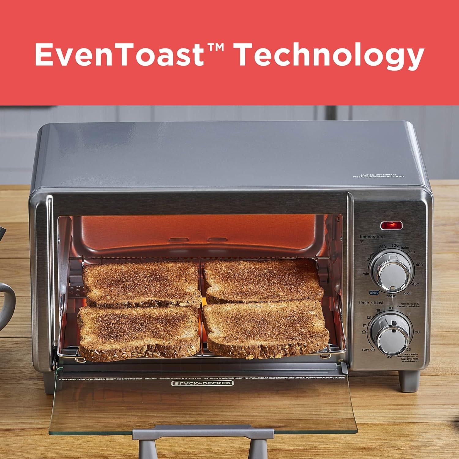 Thumbnail 5 de Black+Decker Crisp N Bake Air Fry Toaster Oven