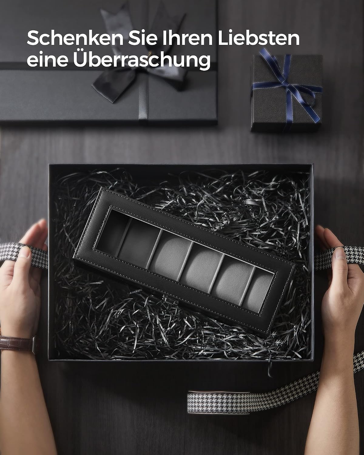 Thumbnail 6 de SONGMICS JWB06BK Uhrenbox 6 Fächer