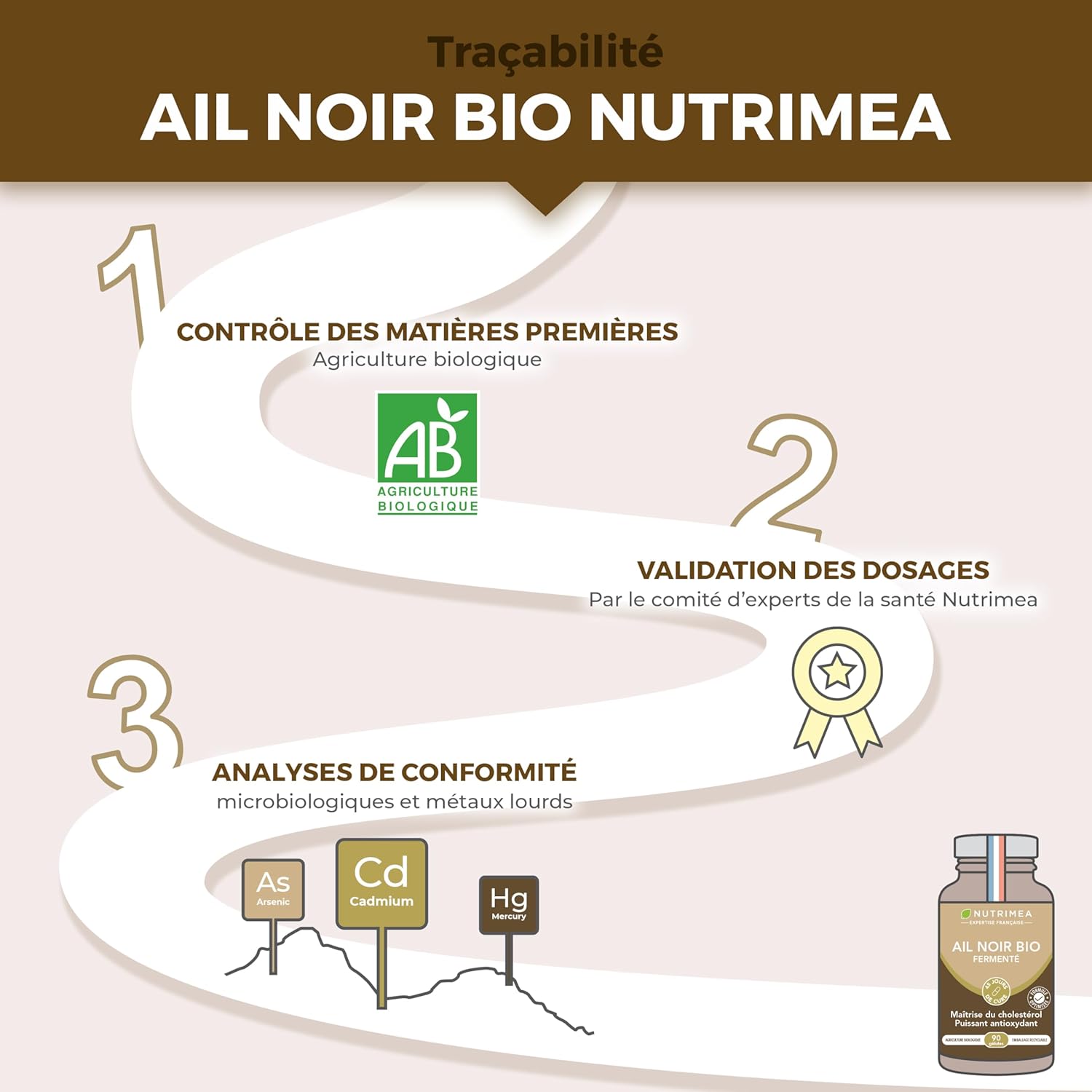 Thumbnail 4 de Nutrimea AIL NOIR – Fermenté BIO 1000 mg (extrait 4:1, standardisé S-allyl-cystéine) – 90 gélules vegan