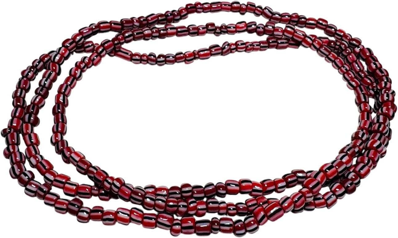 Collar Eleke de Oyá (orisha yoruba) hecho a mano por Yoruba Creations