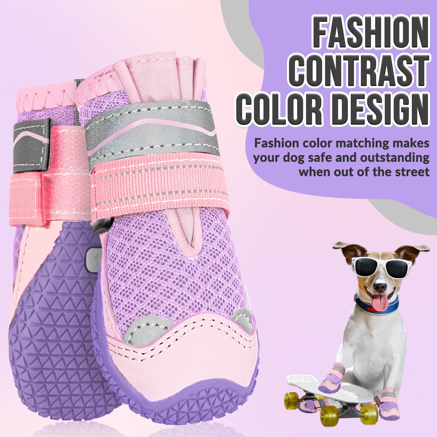Thumbnail 2 de Eyein Dog Boots Paw Protector (2pc) – breathable, waterproof lower & reflective non-slip dog shoes