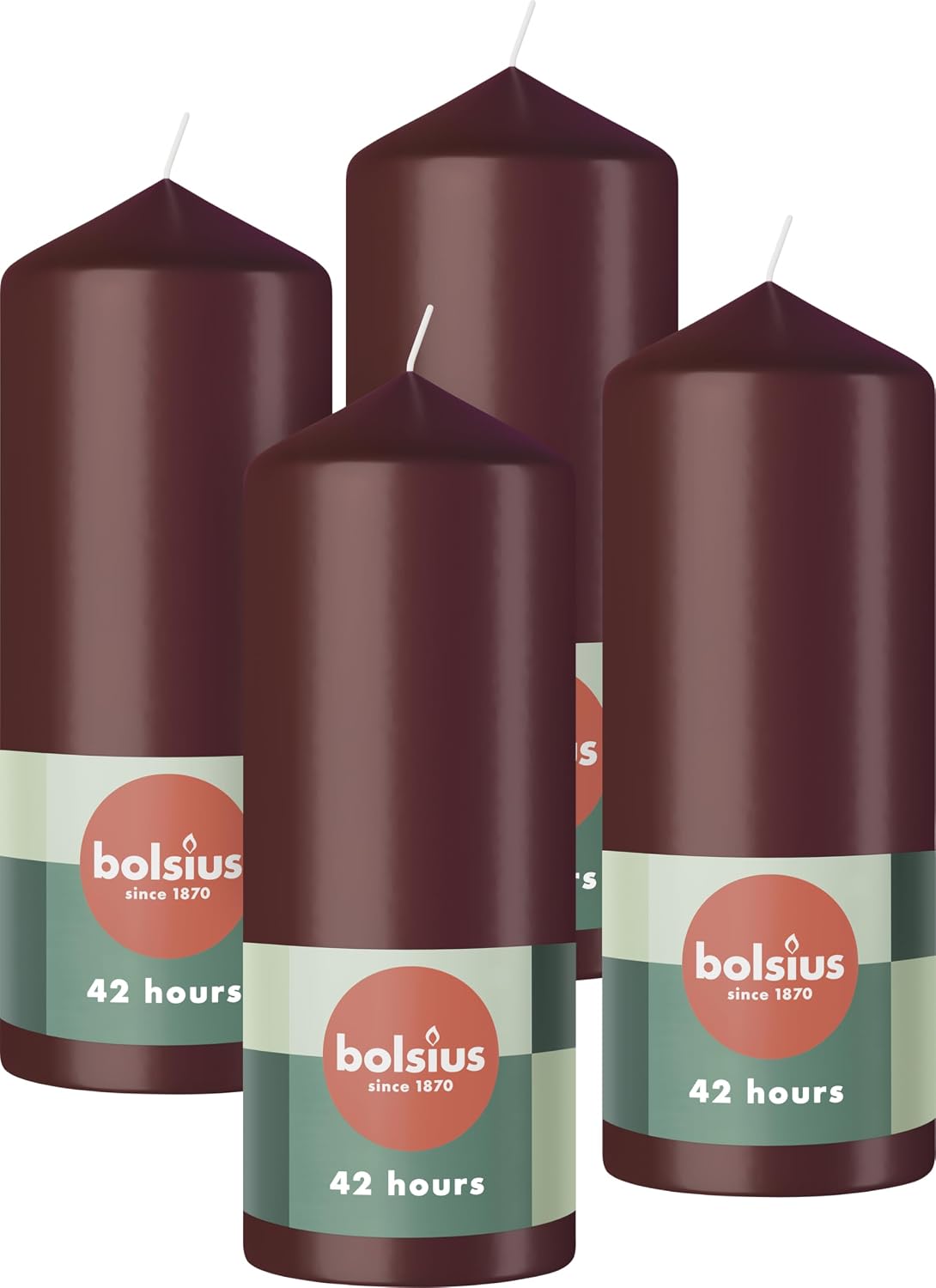 Thumbnail 6 de Bolsius Special Essentials: 4 bougies pilier métallisé argenté et blanc — 12x6 cm