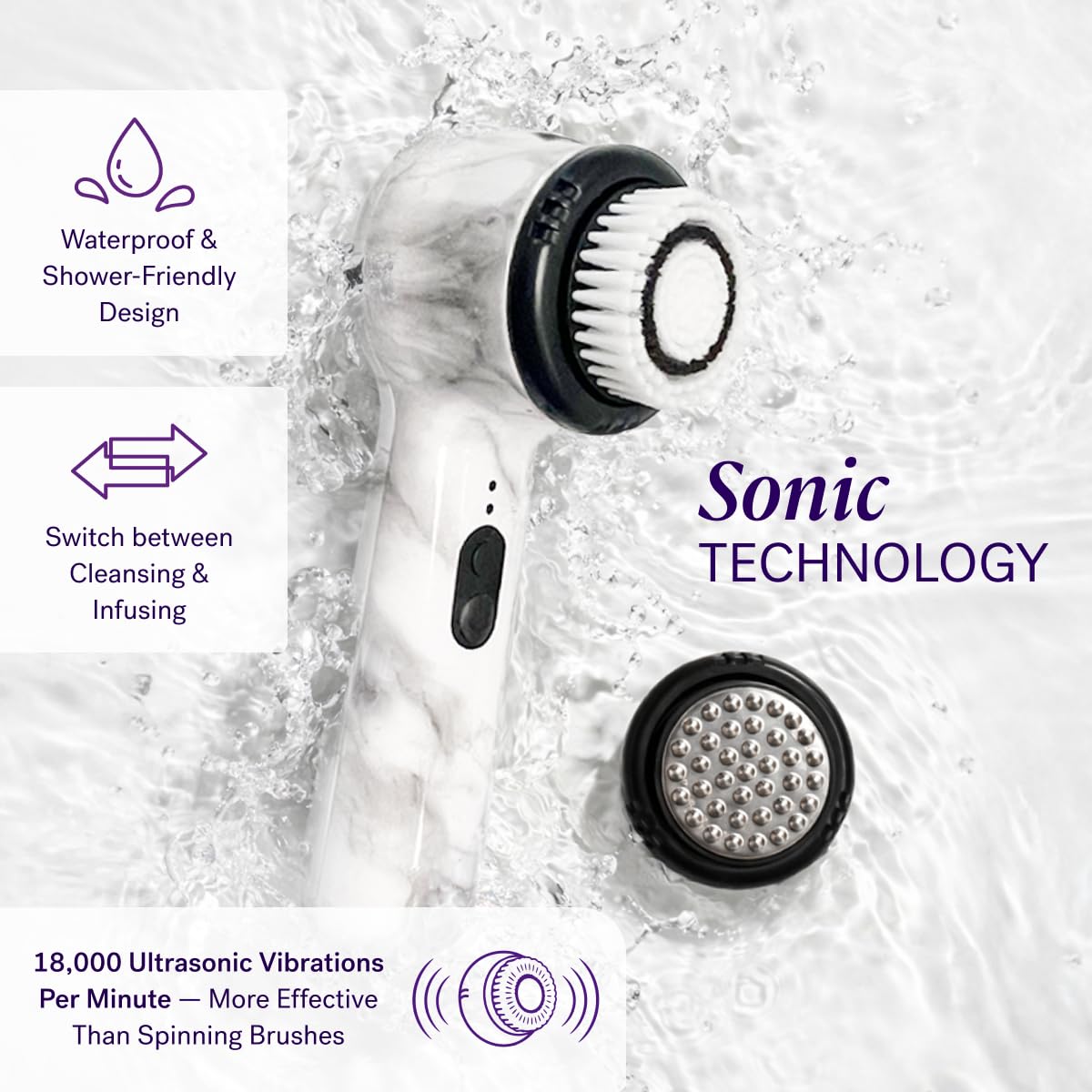 Detalle de Michael Todd Beauty Soniclear Allure 2024 Facial Cleansing + Exfoliation Brush System