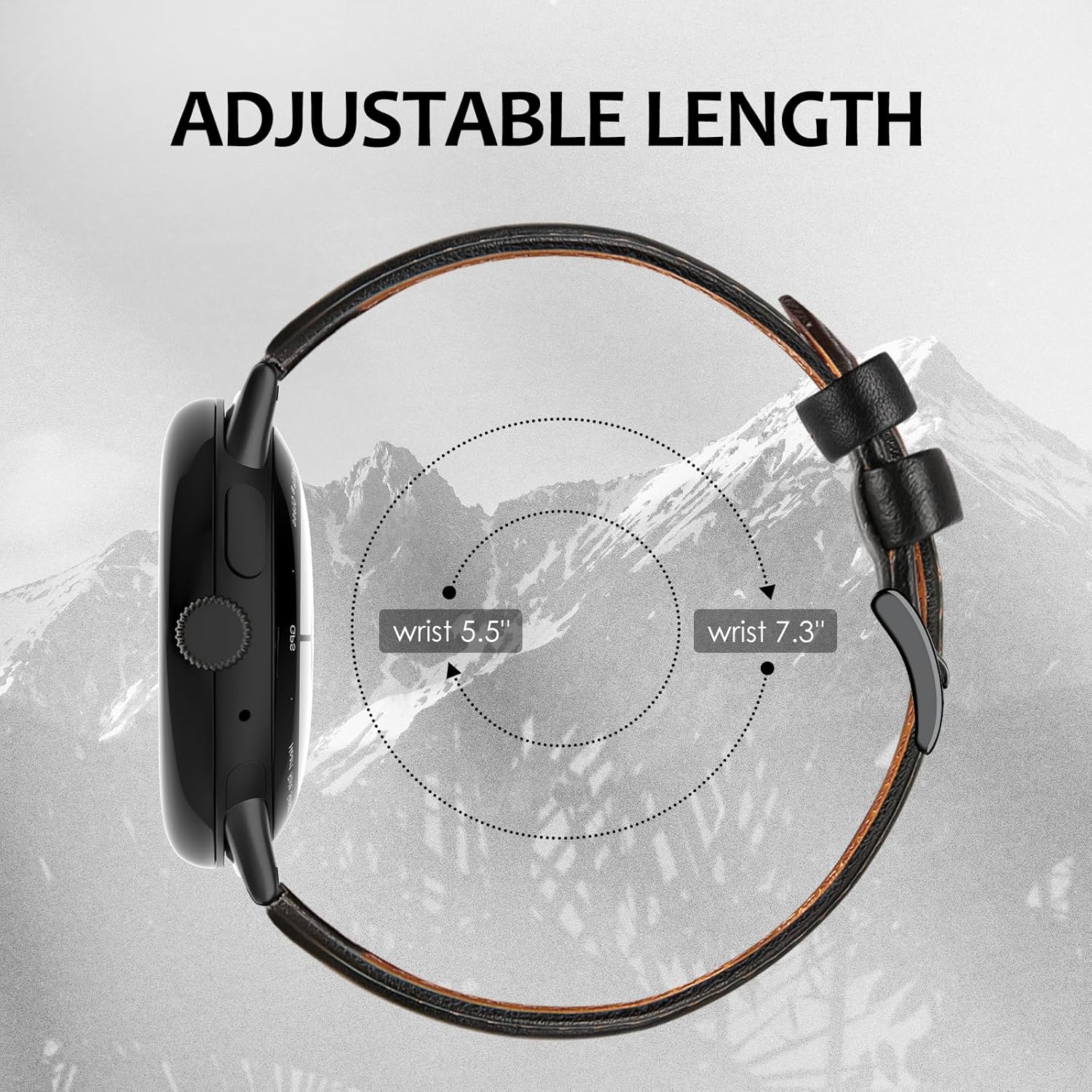 Thumbnail 4 de Tuocal Genuine Leather Strap for Google Pixel Watch 2 (2023) – Adjustable, Breathable & Elegant