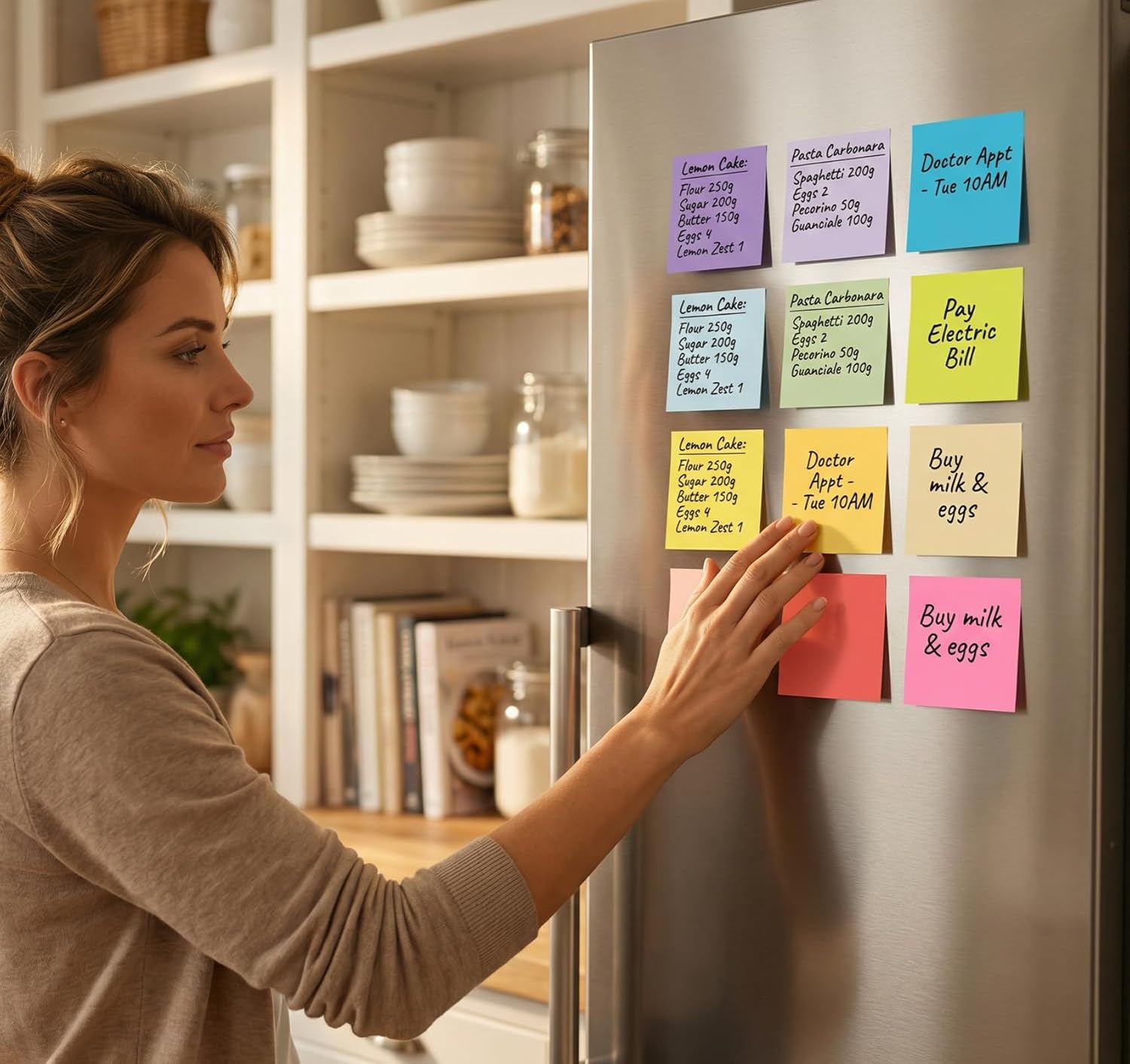 Thumbnail 6 de Agoer 2400 Notes Sticky Notes – 12 couleurs vives, mini blocs autocollants 50 x 38 mm