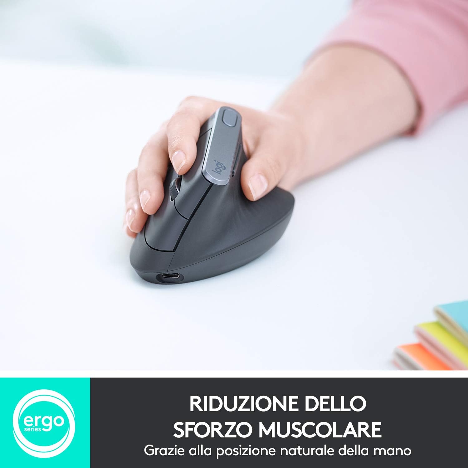 Thumbnail 1 de Logitech MX Vertical Wireless: ergonomia avanzata e precisione per la giornata lavorativa
