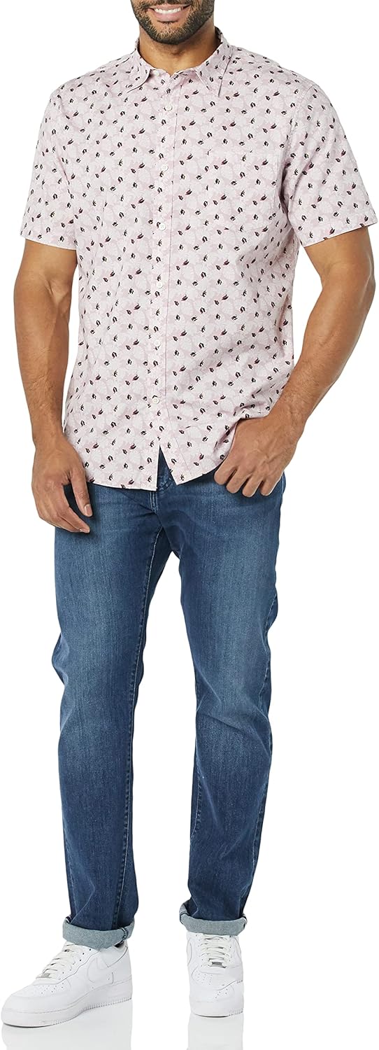 Thumbnail 2 de Amazon Essentials Herren Kurzärmeliges Hemd aus Popeline – Schmale Passform