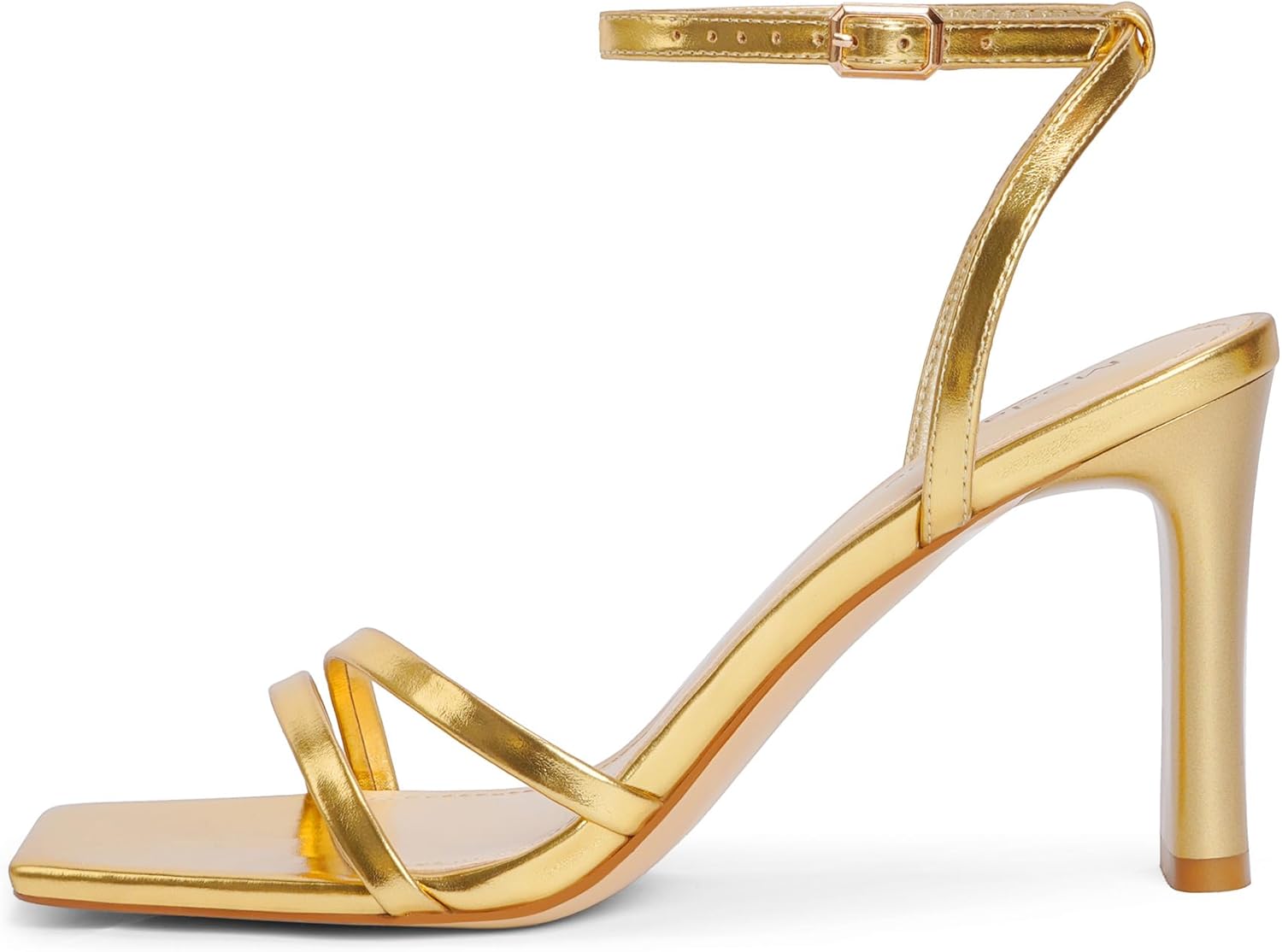 Thumbnail 3 de Modatope Women’s Square Open-Toe Chunky High Heel Sandals with Ankle Strap