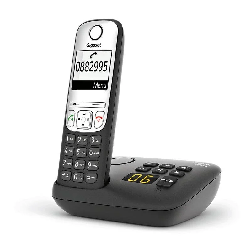 Detalle de Gigaset A690A inalámbrico DECT/analógico con altavoz y contestador automático