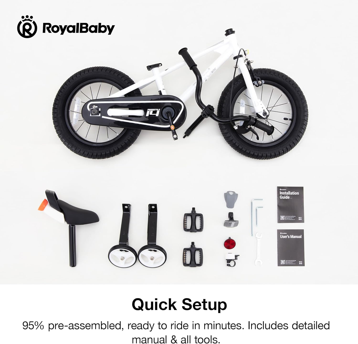 Thumbnail 6 de RoyalBaby Freestyle Kids Bike 16 Inch