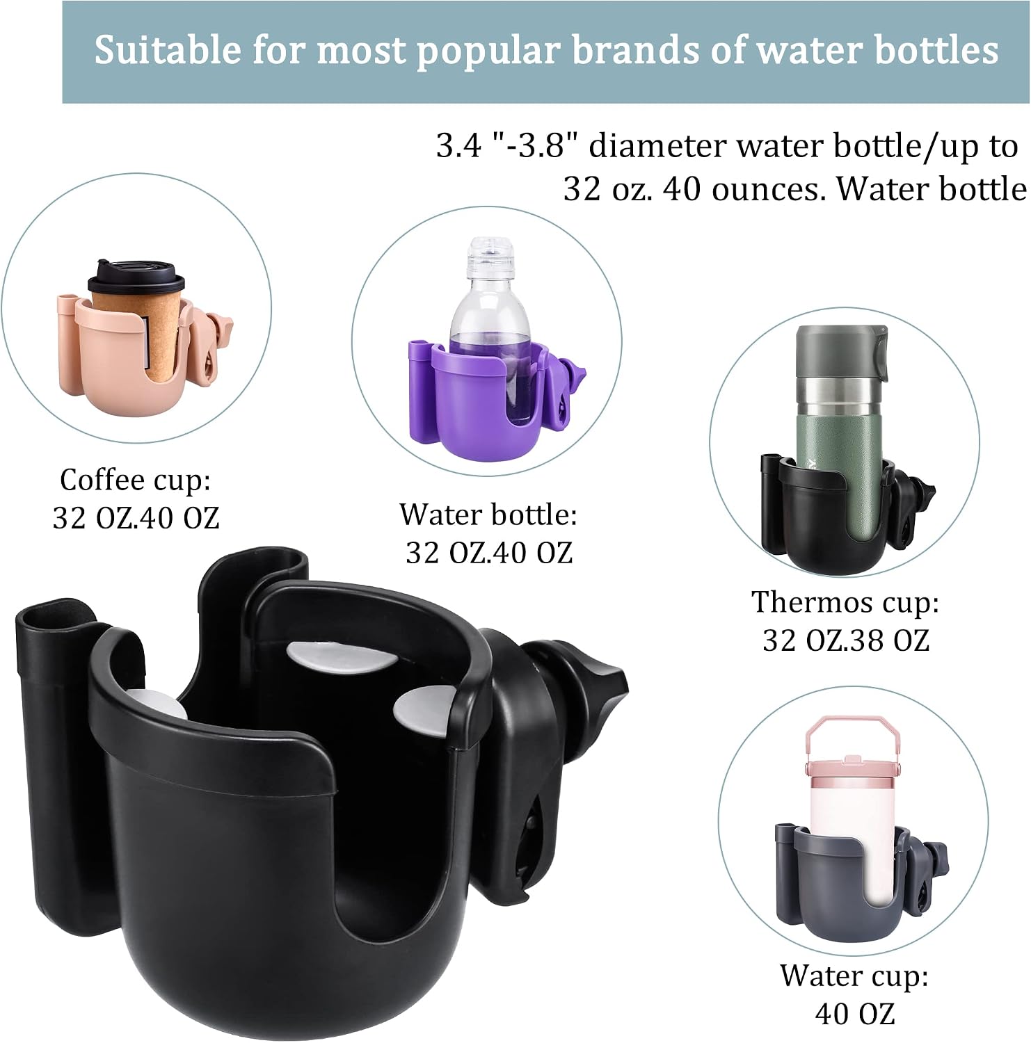 Thumbnail 4 de Suranew Universal Pushchair Cup Holder