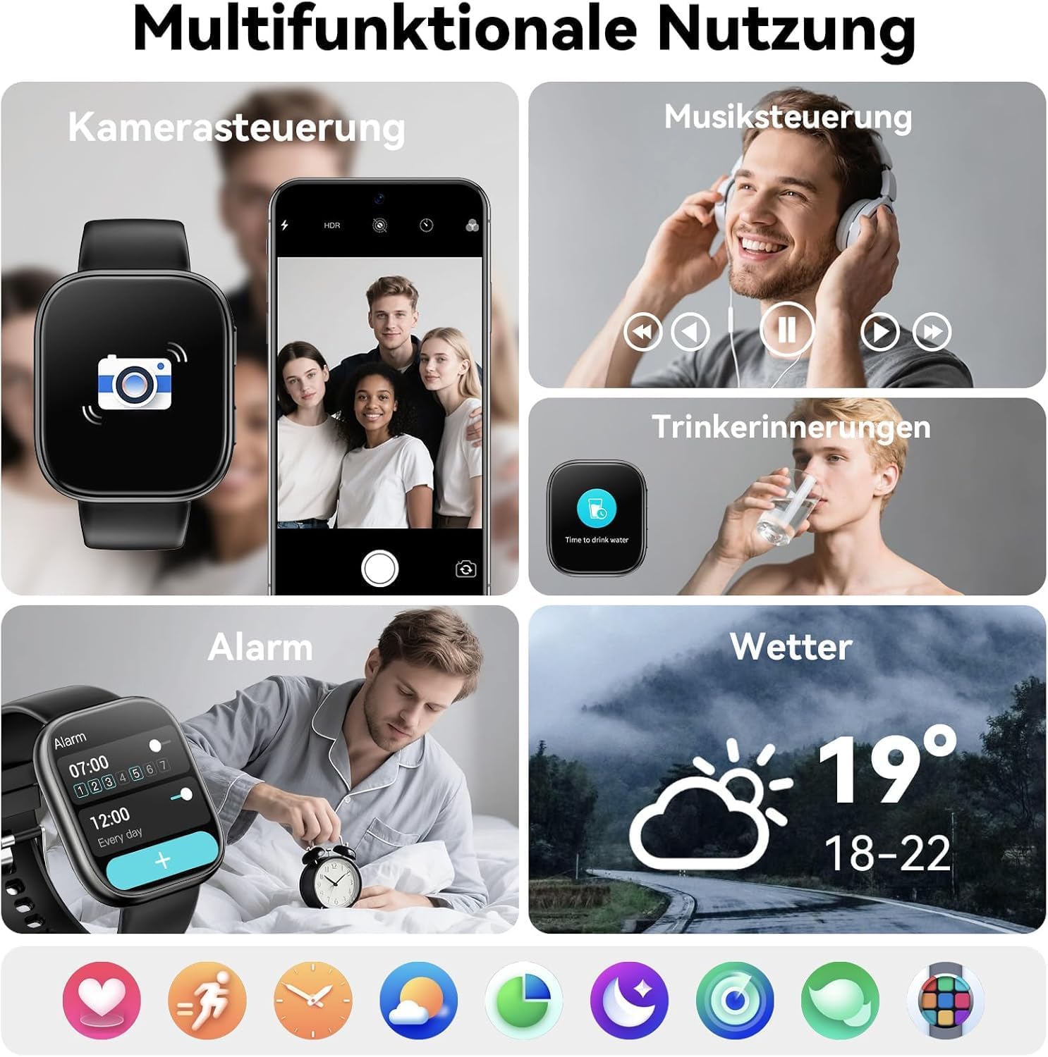Thumbnail 6 de Mingtawn montre connectée 1.83''