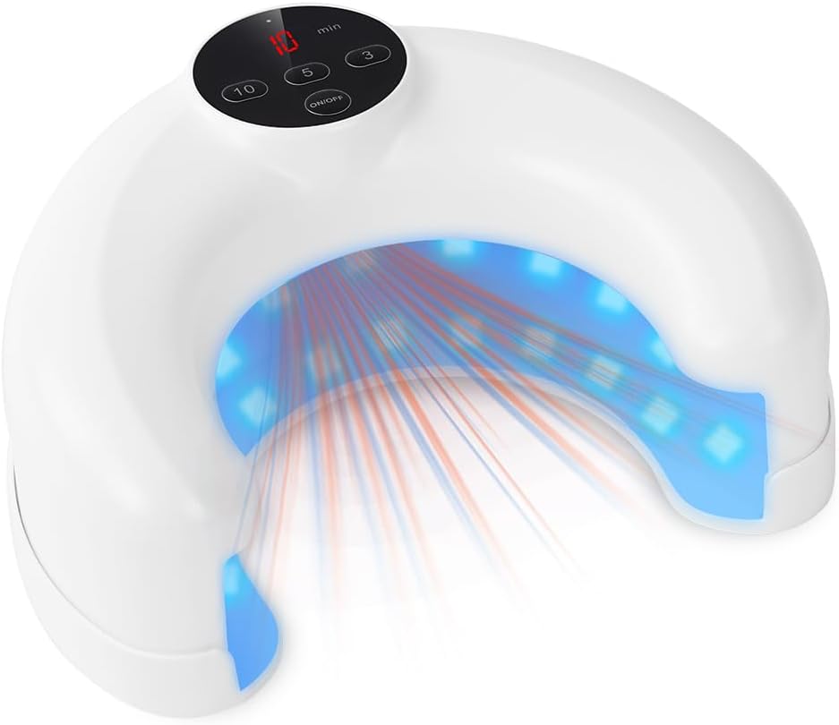 Detalle de AOOWU Appareil Traitement Laser Mycose Ongles – 22 LED, 910 nm/470 nm