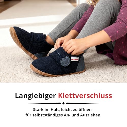 Thumbnail 6 de Giesswein Oberstaufen Slim-Fit Kinderhausschuhe aus Schurwolle mit Klettverschluss