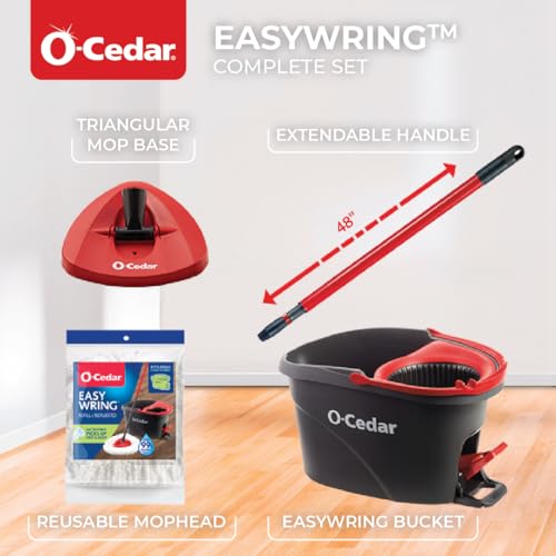 Thumbnail 8 de O-Cedar EasyWring Microfiber Spin Mop with Bucket System