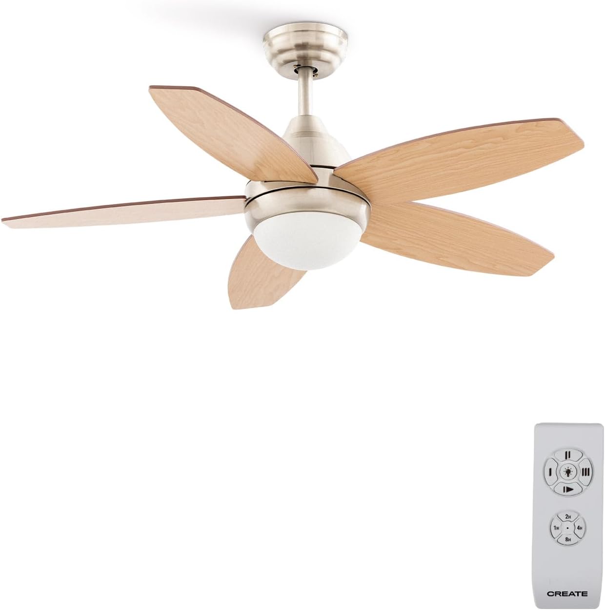 Detalle de WINDFLOWOOD Ventilador de techo con luz