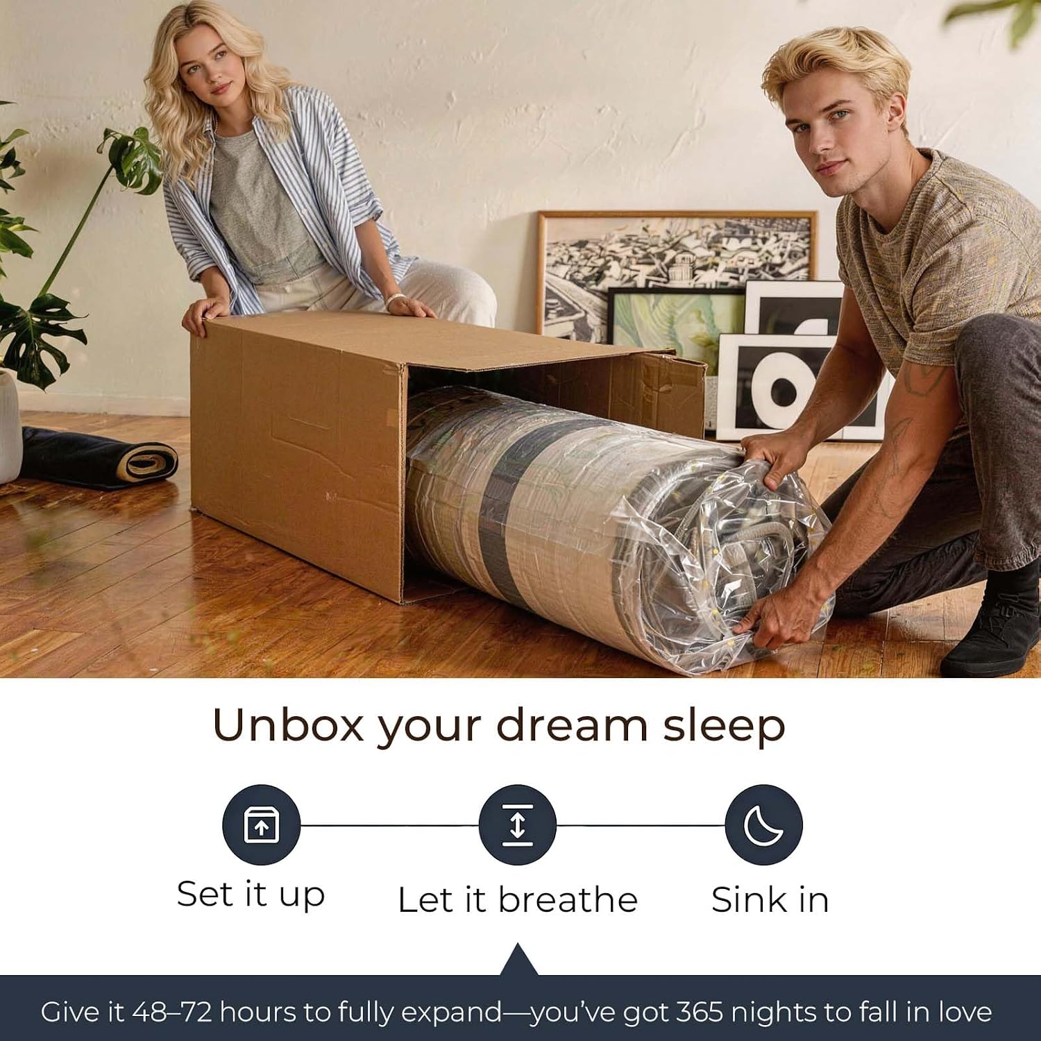 Detalle de Luxysea Hybrid Mattress 12-Inch