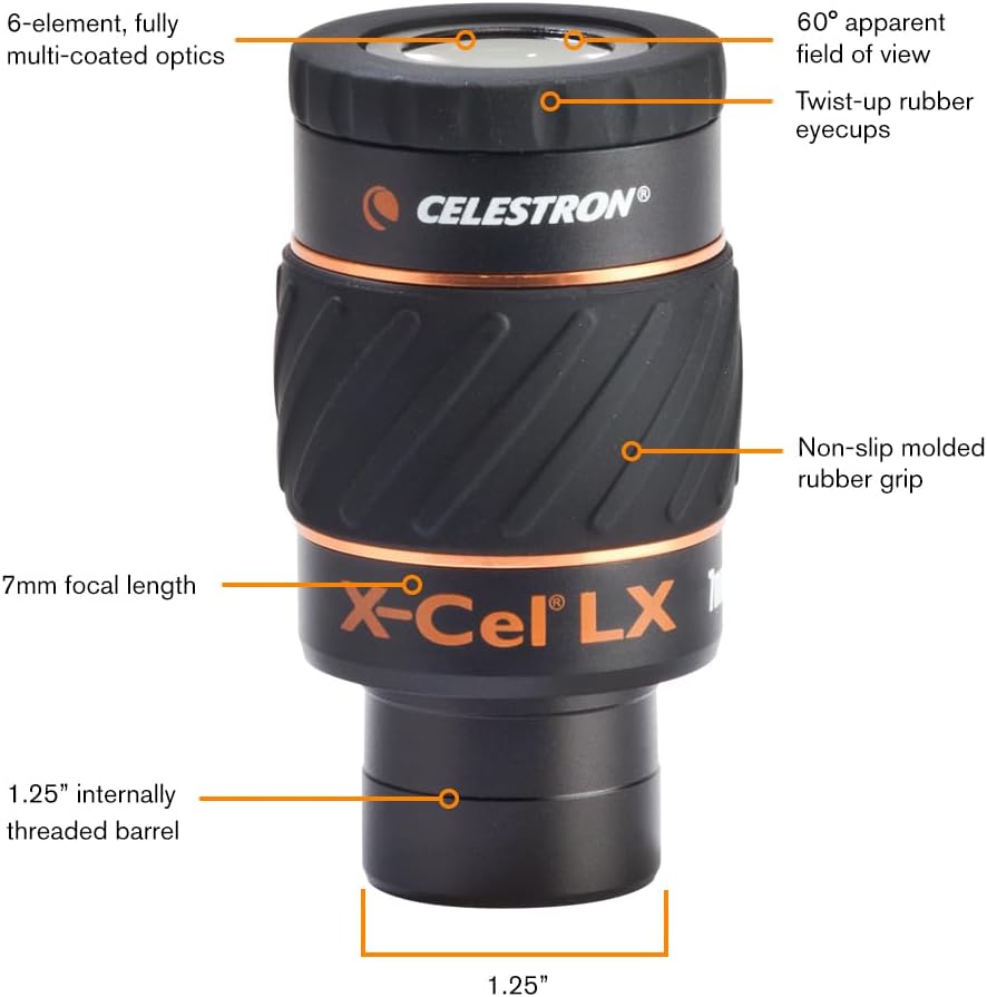 Thumbnail 1 de Celestron 93422 X‑Cel LX 7mm eyepiece 🔭