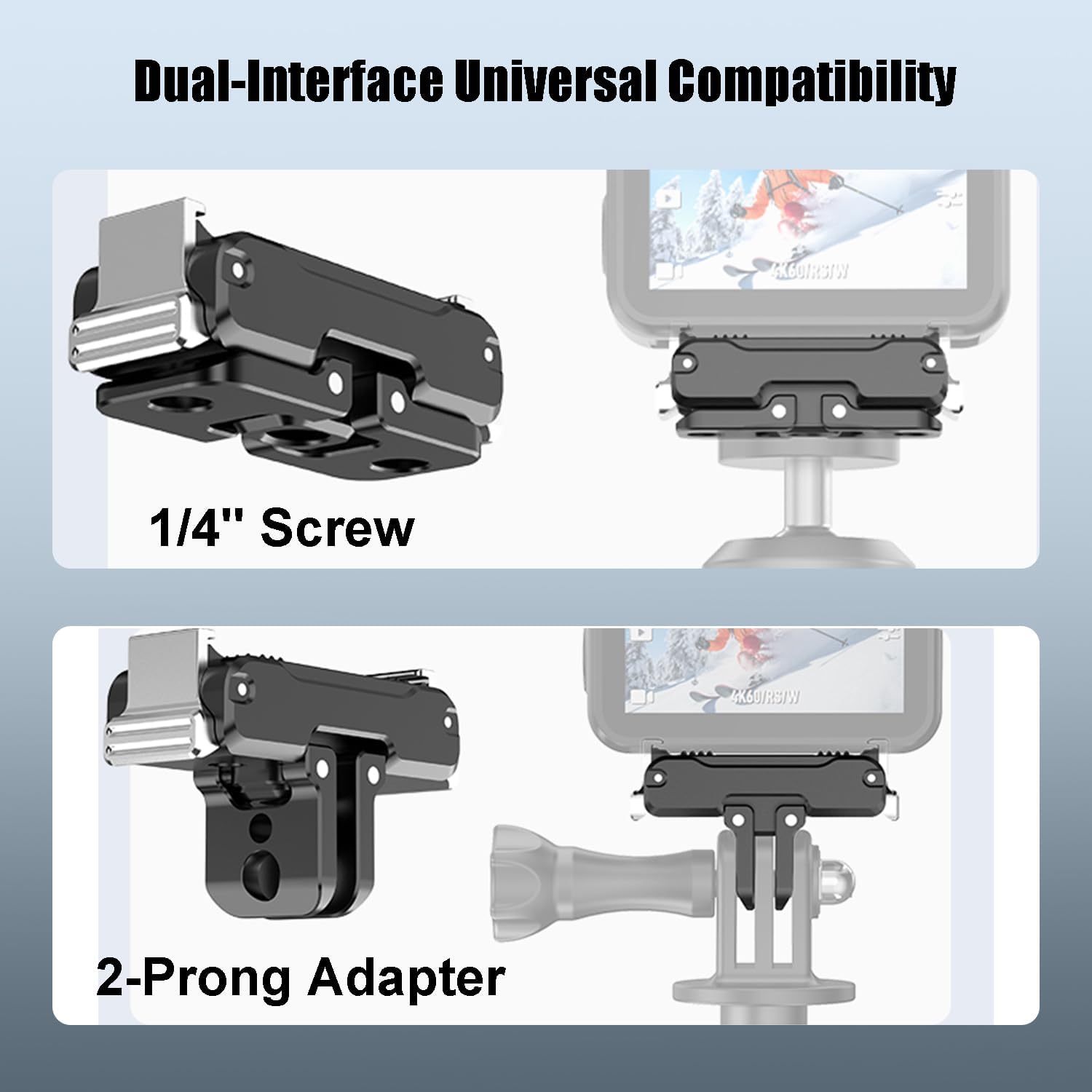 Thumbnail 2 de HAFOKO Osmo Nano Tripod Adapter – Magnetic Quick Release Mount with 1/4" Screw & 2‑prong compatibility