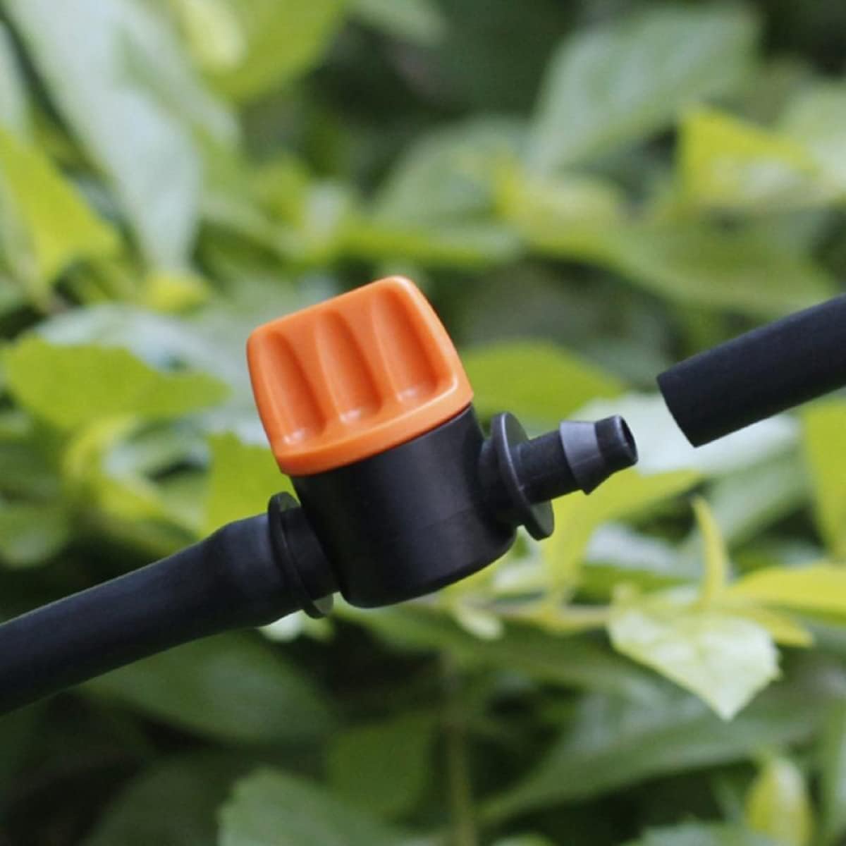 Detalle 2 de Hydrogarden Valvola di arresto per irrigazione a goccia con raccordo rapido per tubi 1/4" (4/7 mm), 20 pezzi