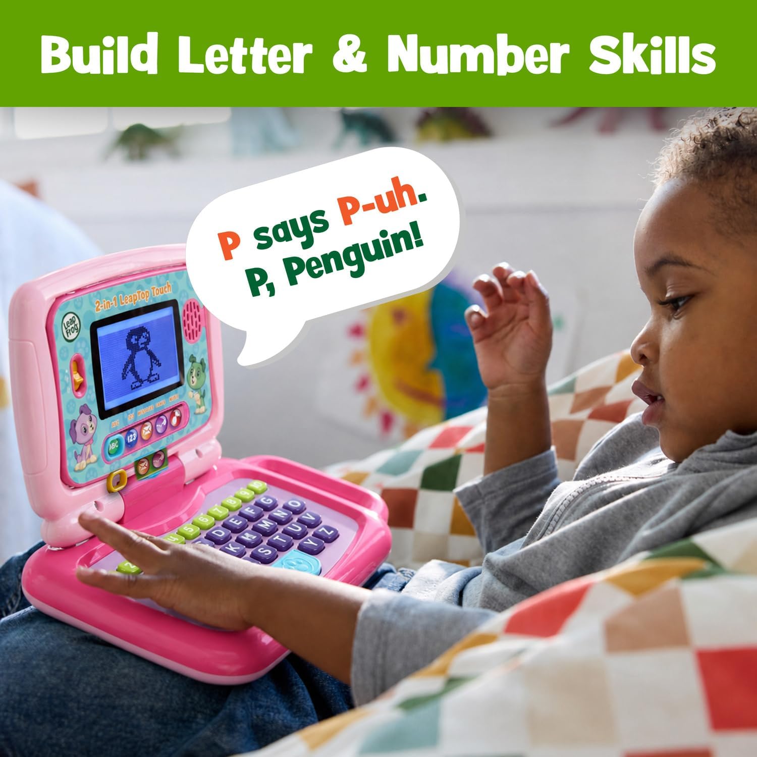 Thumbnail 2 de LeapFrog 2-in-1 LeapTop Touch, Pink