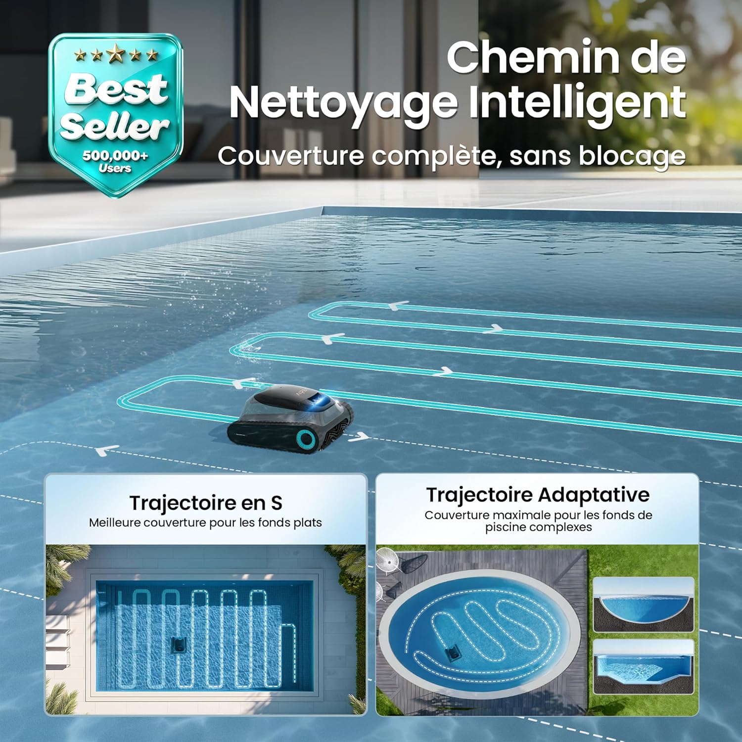 Thumbnail 1 de (2026 Upgrade) AIPER Scuba S1 Poolroboter Akku – bis 240 Min Laufzeit, Ultrafeinfiltration & App-Steuerung