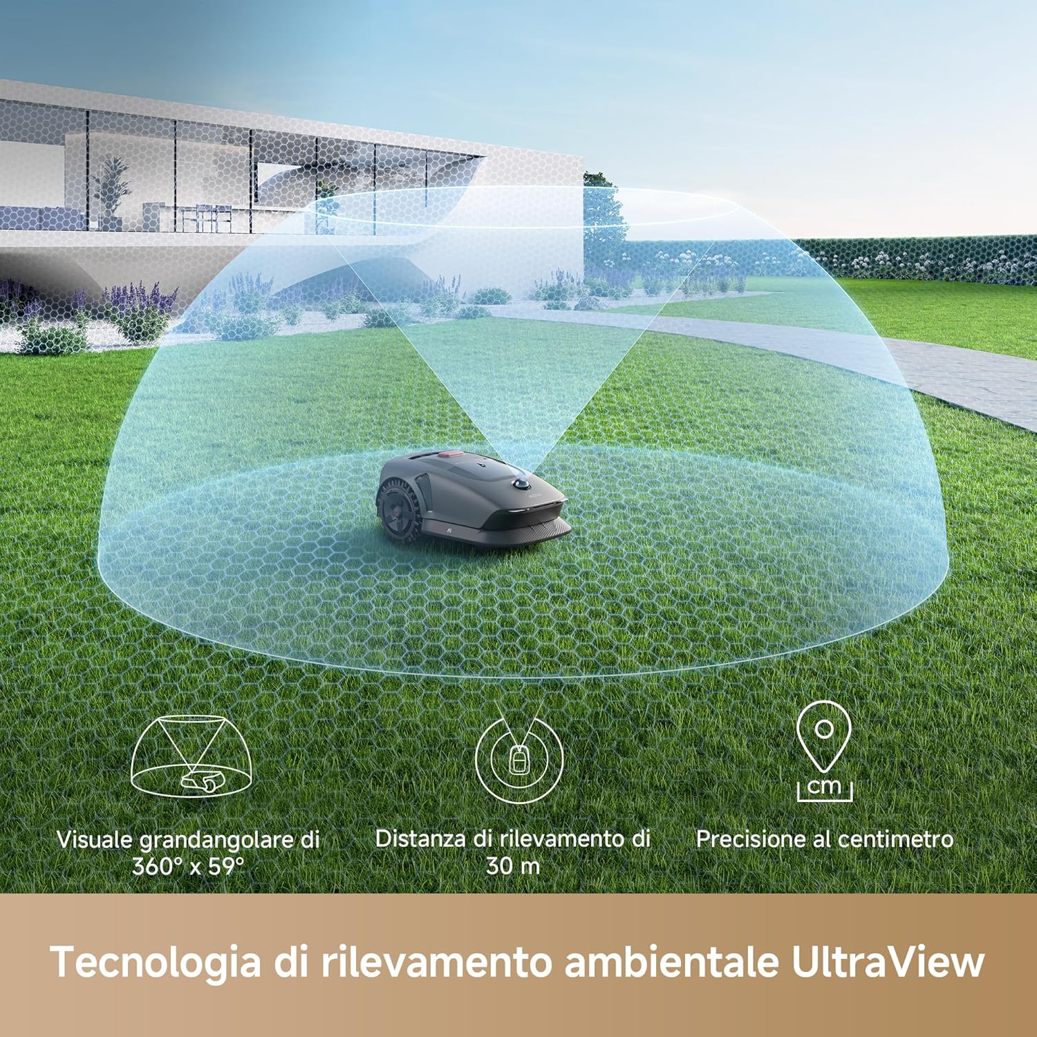 Detalle 2 de MOVA 1000 Robot Tosaerba 1000 m²