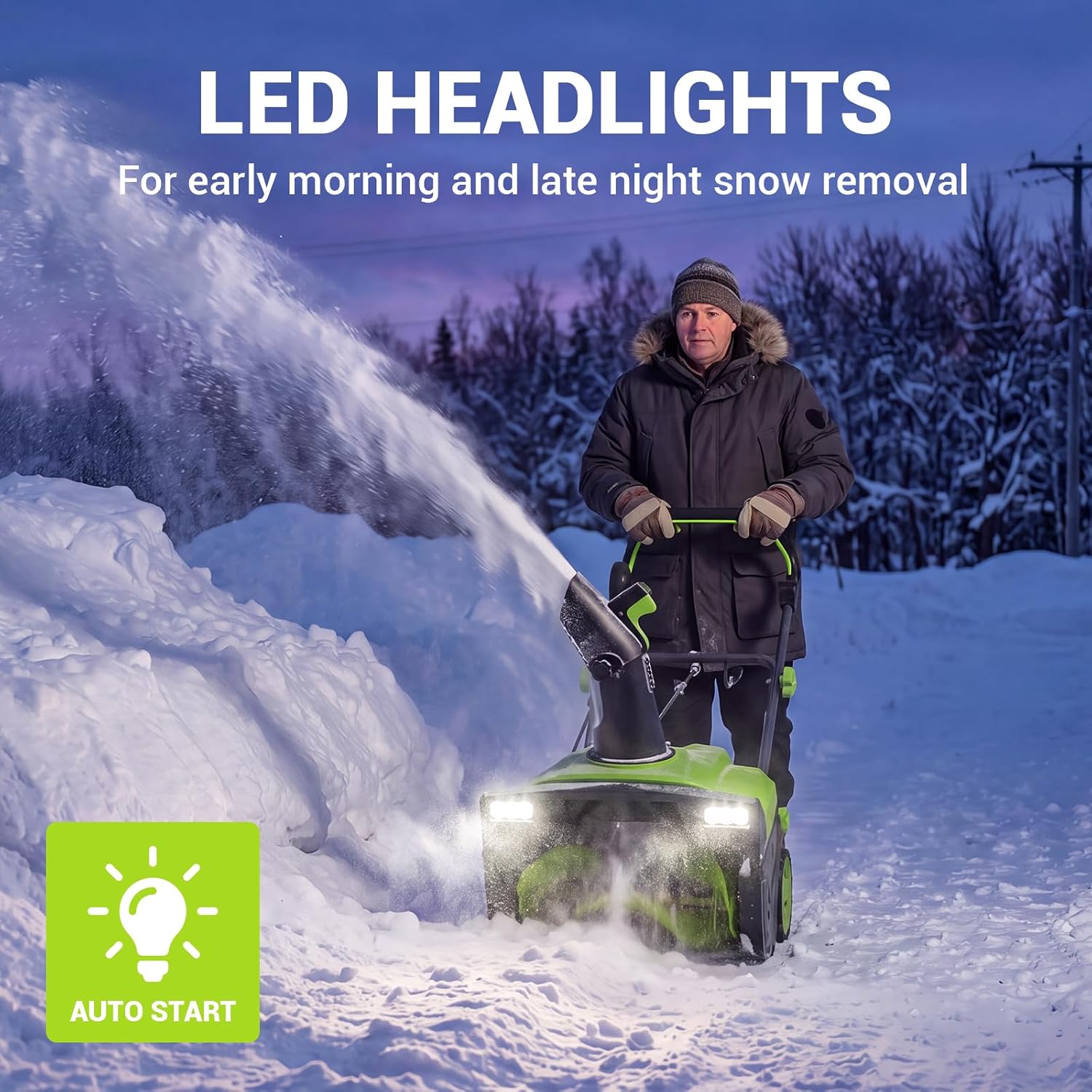 Thumbnail 3 de STEELITE Corded Electric Snow Blower, 20-Inch