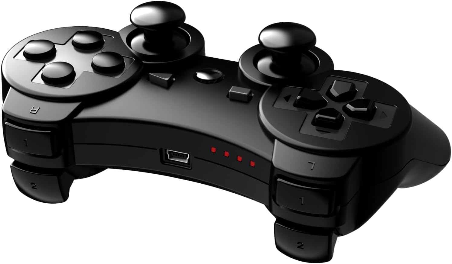 Detalle 2 de MOVONE Wireless Controller for PS3 (2-Pack) with 2 Charging Cables – Rechargeable Dual Vibration Gamepads